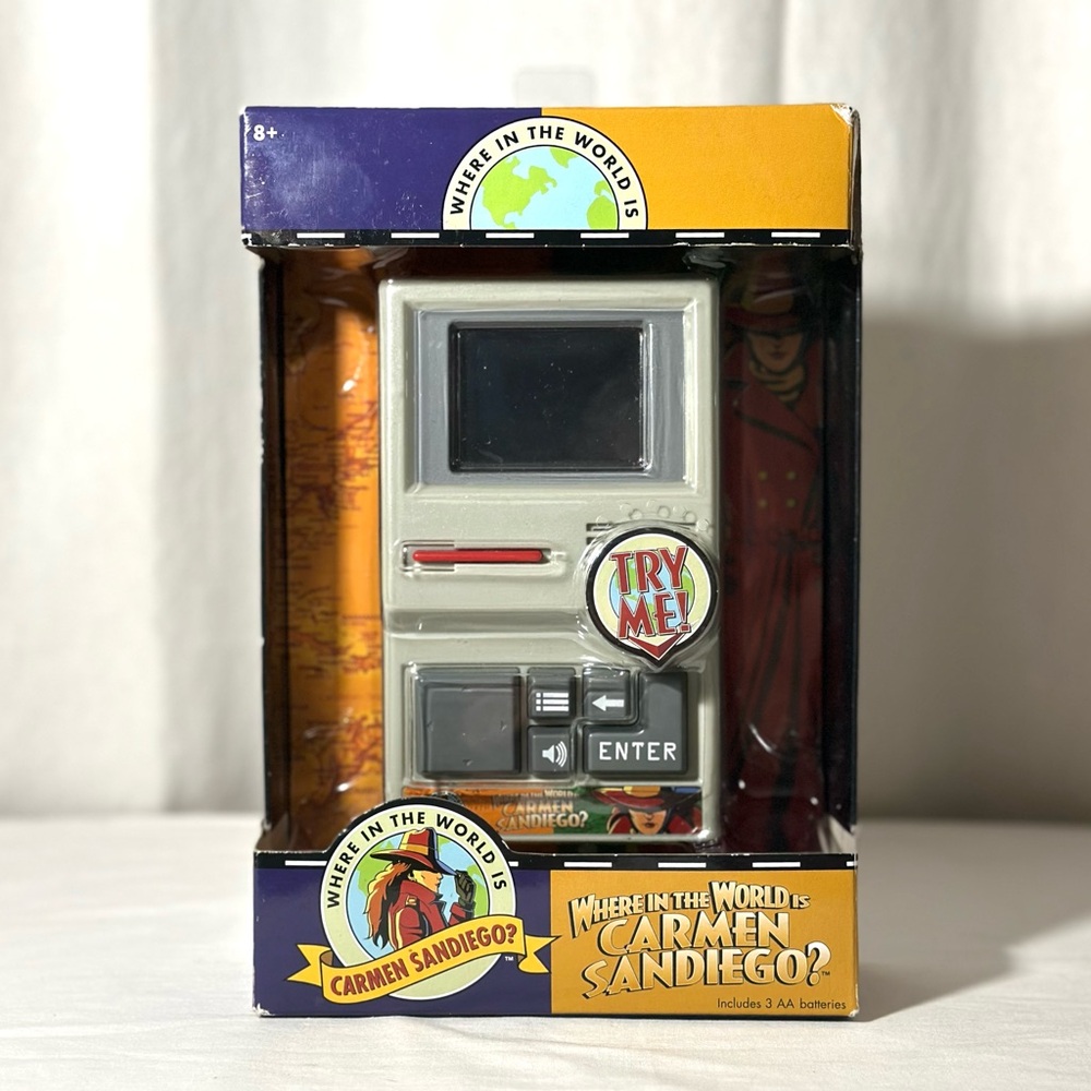 Where in The World Is Carmen Sandiego Handheld Electronic Game Retro Arcade Game